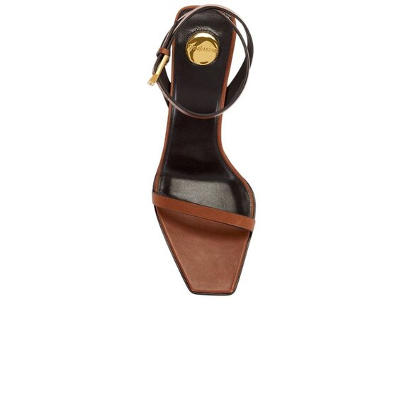 Saint Laurent Wedge Sandals in Bruciato 40 New with Box Womens High Heels - Picture 4 of 16